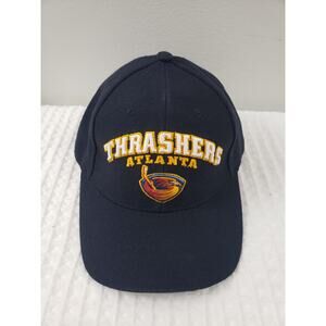 Puma Atlanta Thrashers Snapback Cap Hat One Size Embroidered Black Adjustable